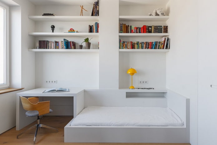 dormitorio minimalista para adolescentes