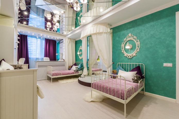design camera da letto per due ragazze