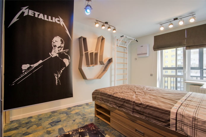 soveværelse dekoration til en teenager dreng