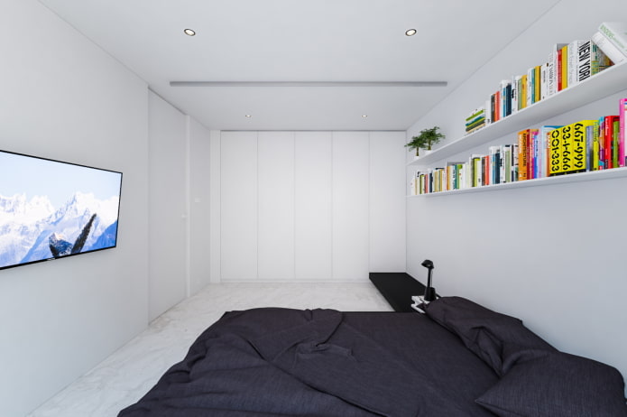 минималистична спалня за тийнейджърка