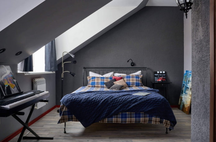attico design camera da letto per ragazzo