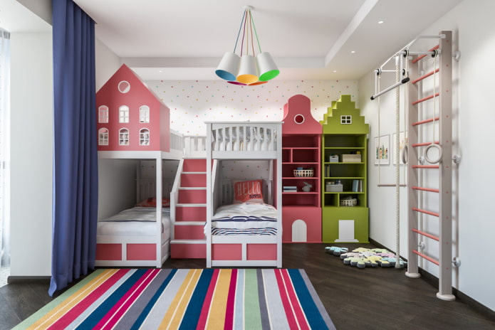 disseny de dormitoris per a tres nens
