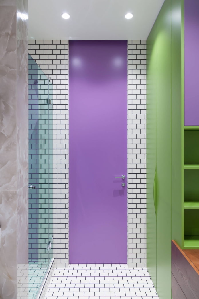 Fialová zelená koupel