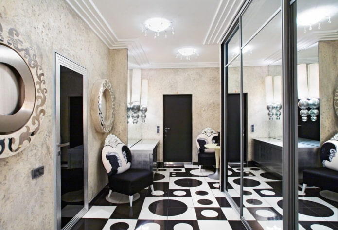 Interiér chodby ve stylu Art Deco