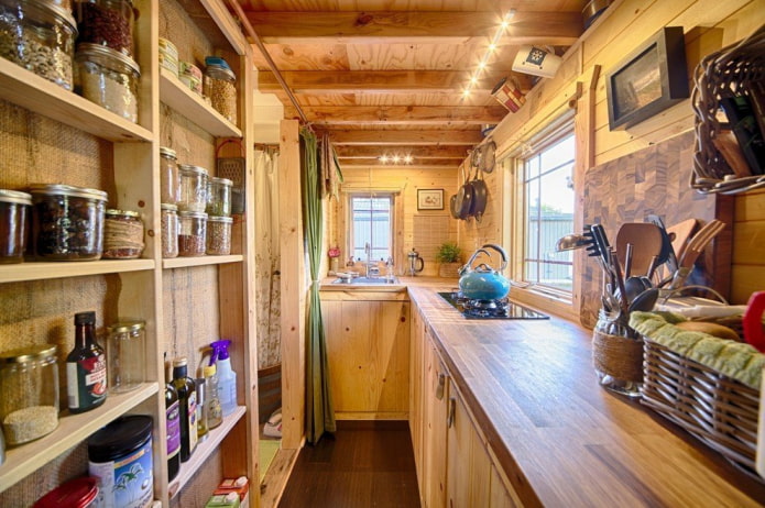 interior design cucina stretta