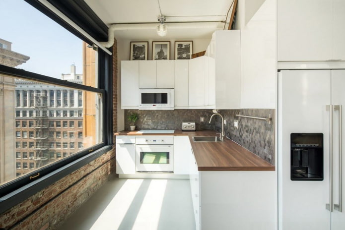narrow kitchen interior design