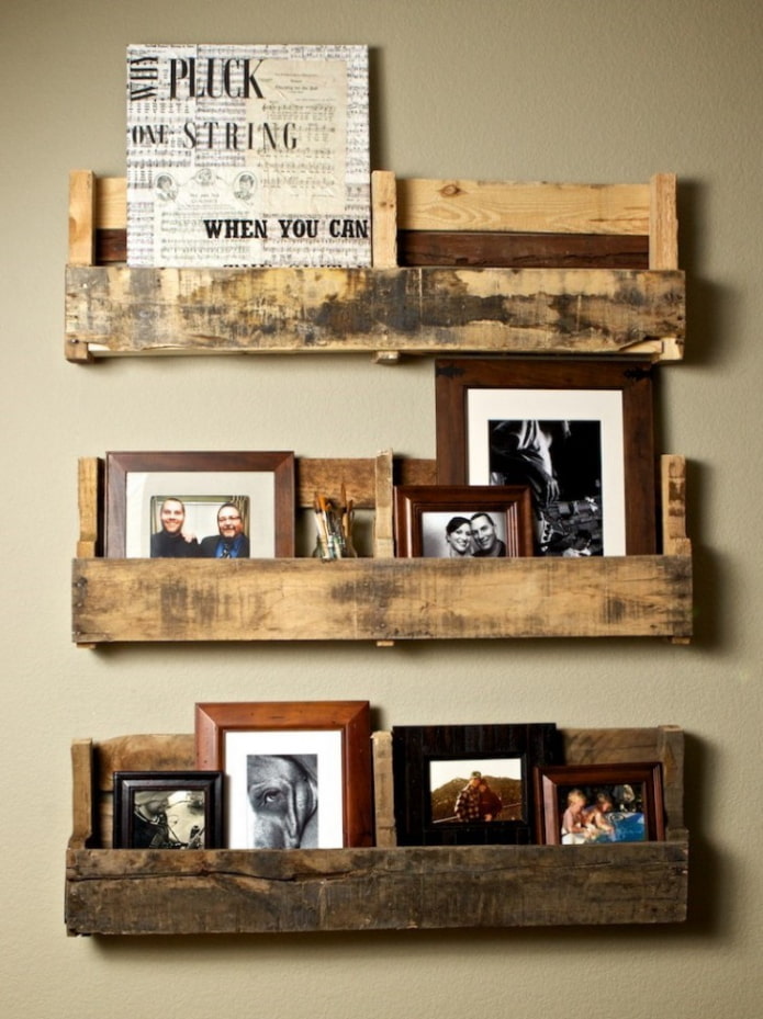 Shelves from pallets