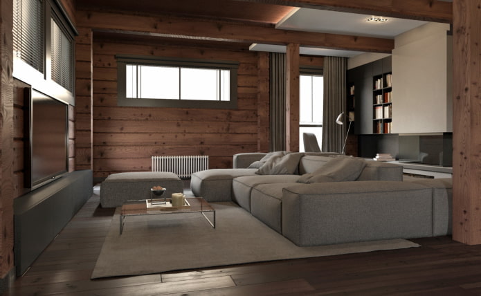 casa de fusta d’estil minimalisme