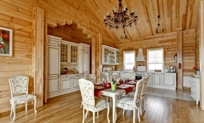 дървена къща в руски стил
