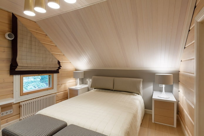 tetőtérrel rendelkező faház tervezése