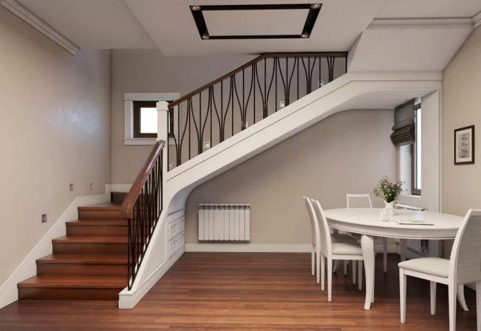formes d'escalier à l'intérieur de la maison