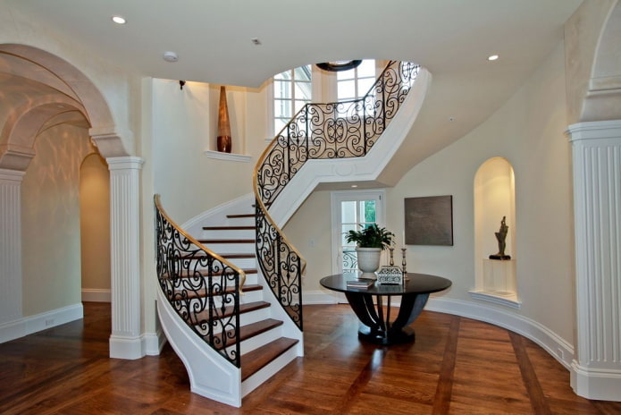 staircase design in the interior of a private house
