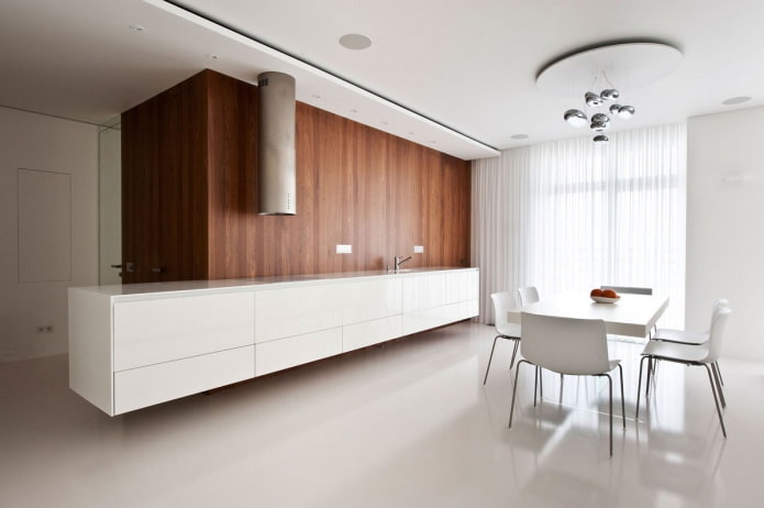 bucătărie în stil minimalist