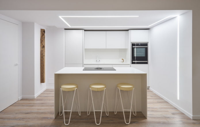 minimalistinio stiliaus virtuvė