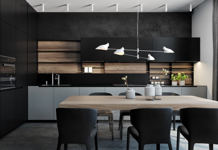 mutfağın minimalist renk şeması