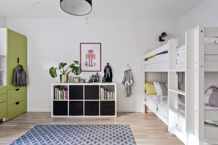 nursery interior for a boy in the nordic style