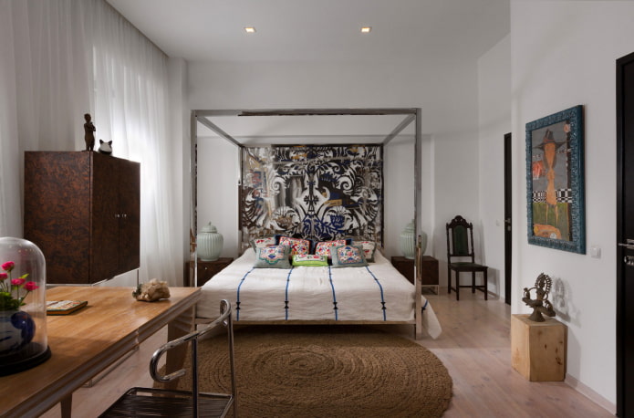 eclectic bedroom design