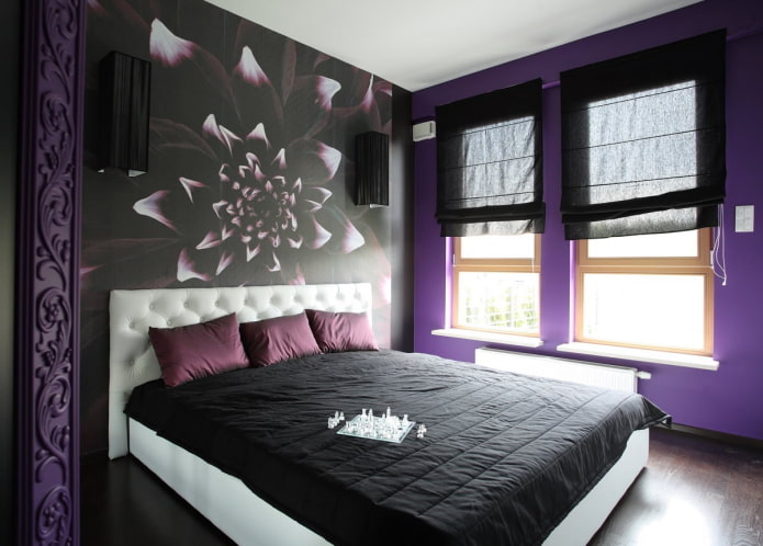 bir yatak odası iç renk kombinasyonu
