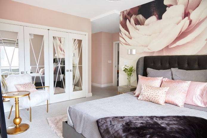 розови мебели за спалня