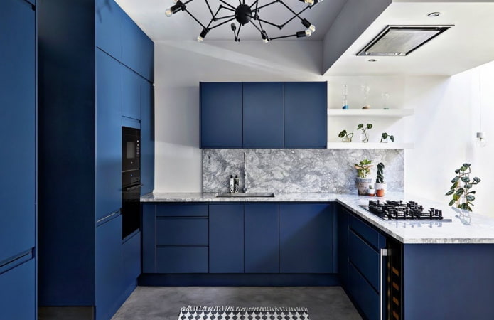 fargepalett på kjøkkenet i moderne stil