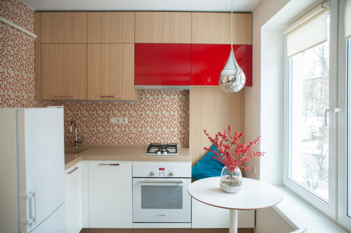 6 Quadrate minimalistische Küche