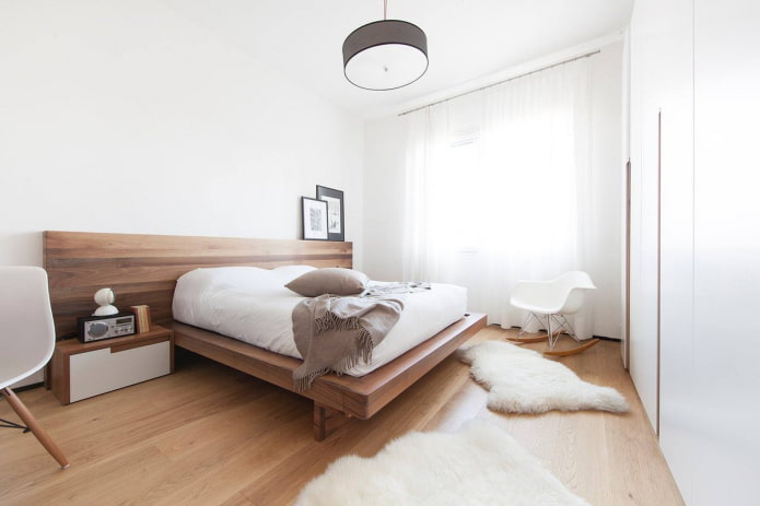 meubles à l'intérieur de la chambre dans un style minimaliste