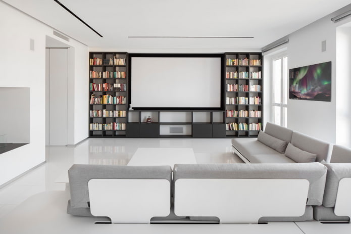 mobili per soggiorno in stile minimalista