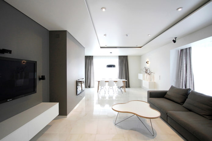 minimalist tarzı oturma odası mobilya
