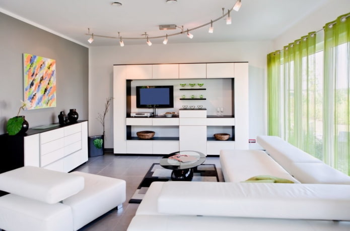 white living room furniture