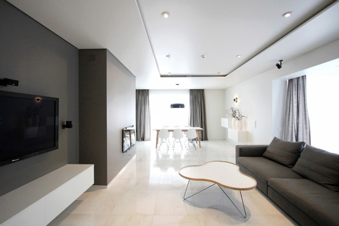 Camera de zi în stil minimalism