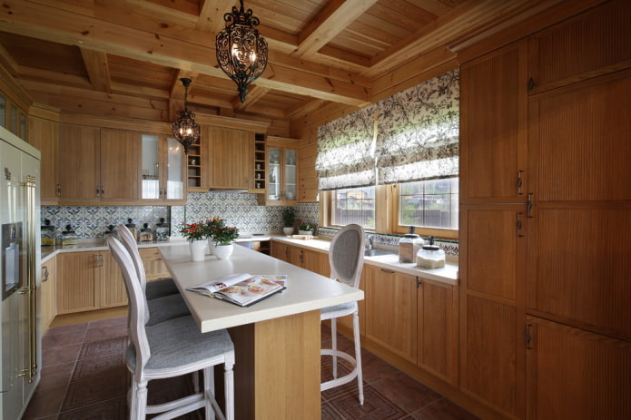 light brown kitchen interior