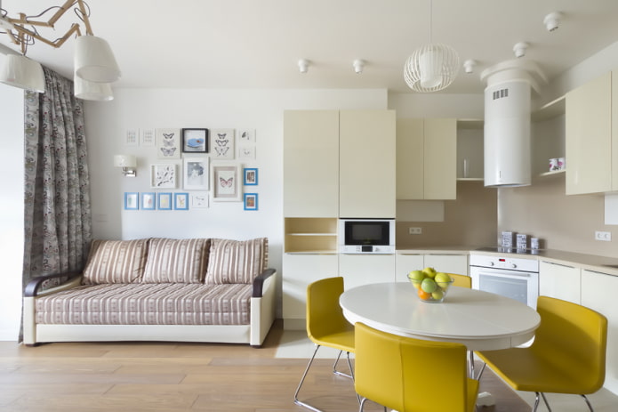 kitchen-bedroom interior design