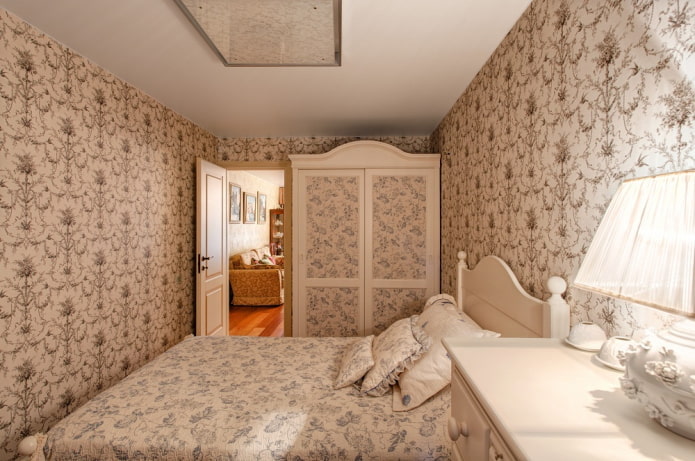 Design de petite chambre de style provençal