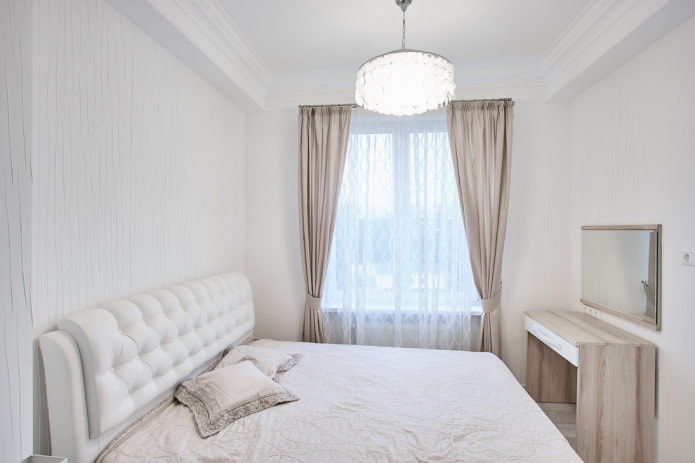 white bedroom lighting