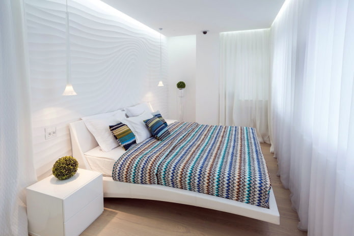 diseño de dormitorio blanco