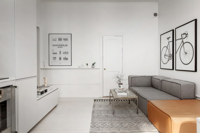 Nordic style living room interior