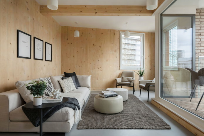 Nordisk stil stueveggdekorasjon
