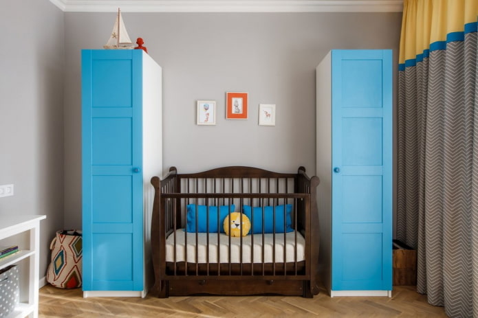 furniture in the interior of the nursery for the baby