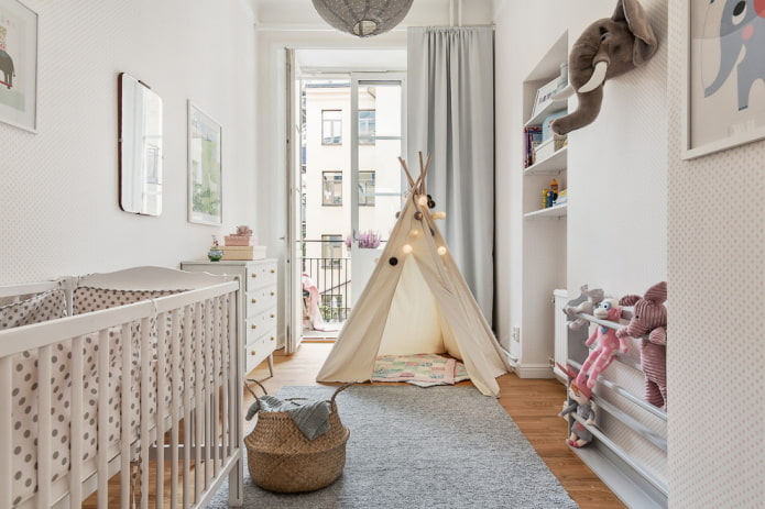 עיצוב חדר ילדים קטן לתינוק