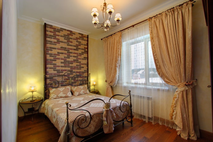 dekoracja sypialni w stylu wiejskim