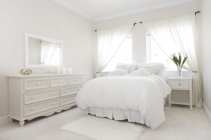 Chambre blanche comme neige