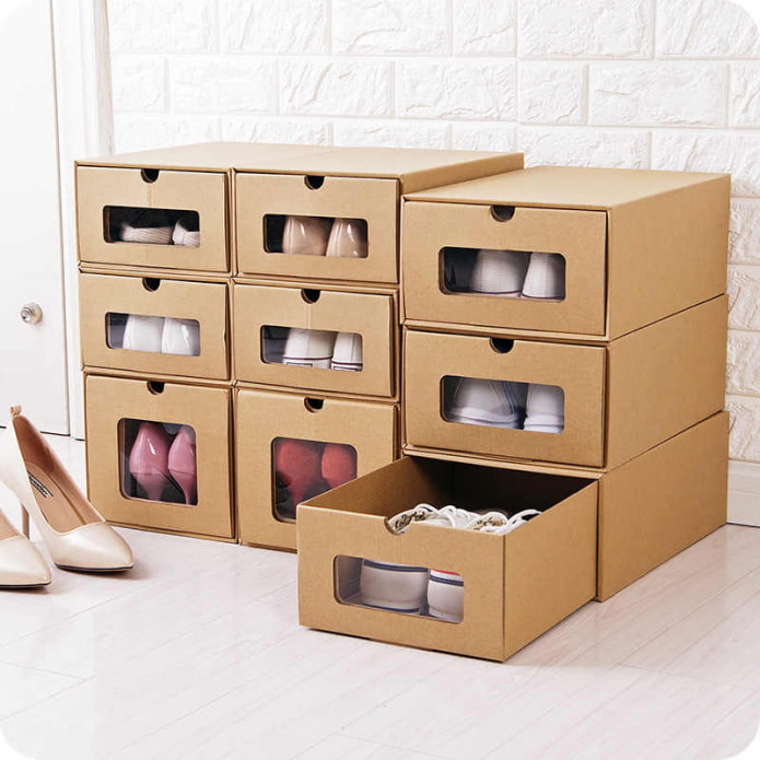кутии за съхранение на обувки
