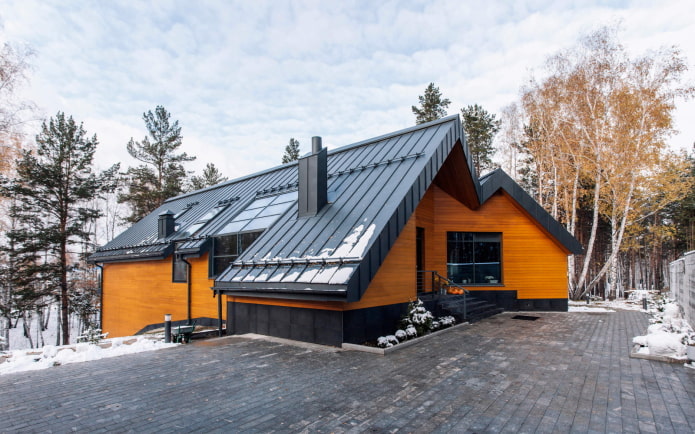 Scandinavian style roof decoration
