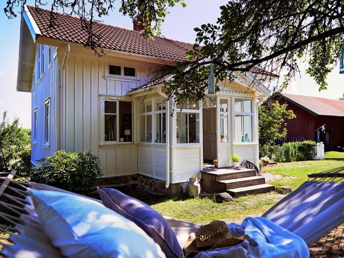 casa de campo en el estilo escandinavo