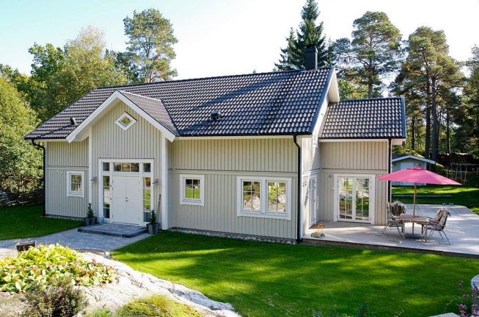 venkovský dům ve skandinávském stylu
