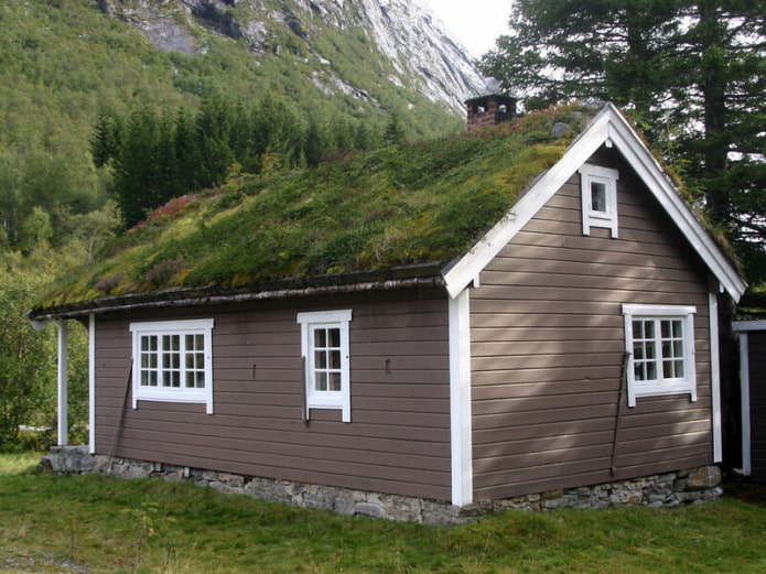 Scandinavian style roof decoration