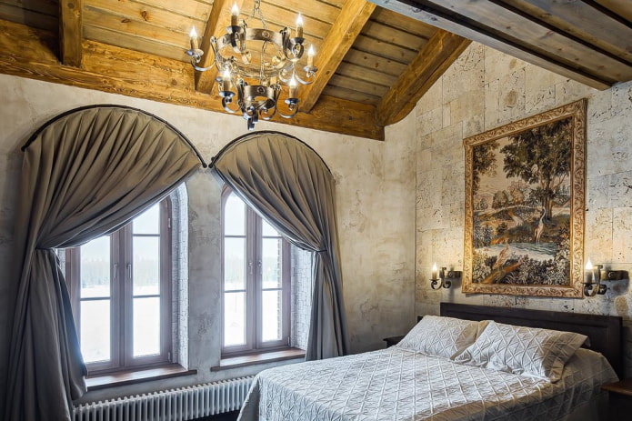 Camera da letto in stile mediterraneo