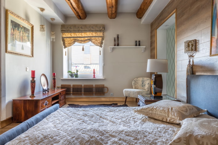 decoració al dormitori en un estil mediterrani