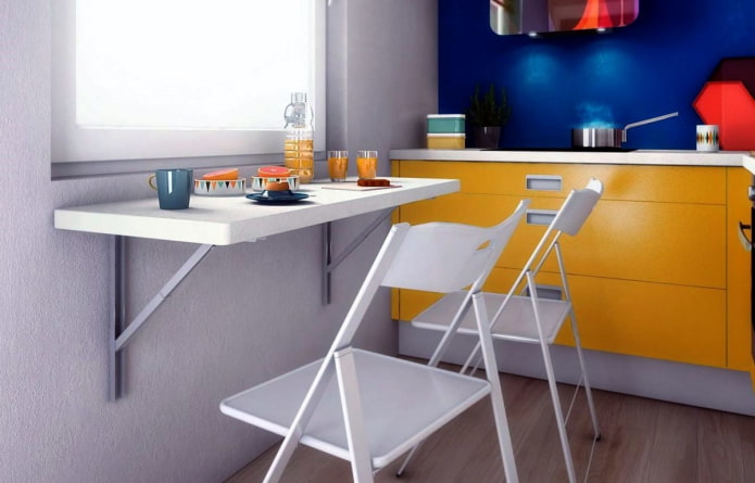 omvandla möbler för ett litet kök-vardagsrum