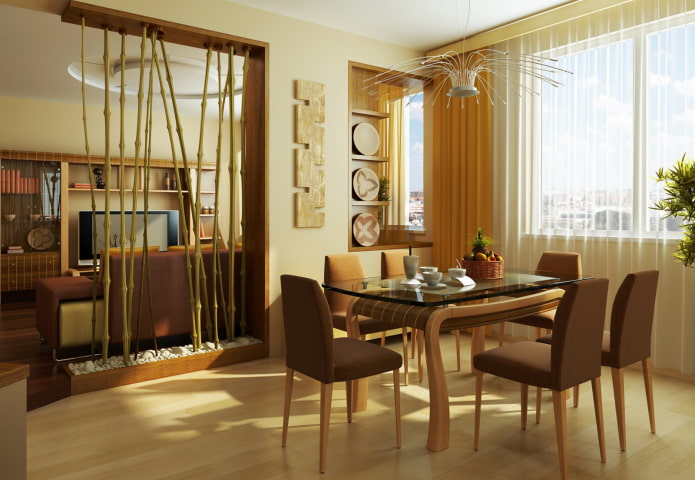 kitchen-living room interior design